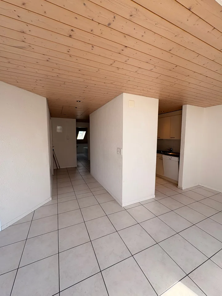 Wunderschöne preisgünstige Dachwohnung mit Cheminée, ruhig und doch zentral