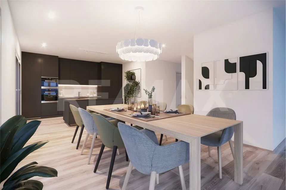 High-quality single-family homes: with a view of the green, terrace, and sustainable construction (House 8b)
