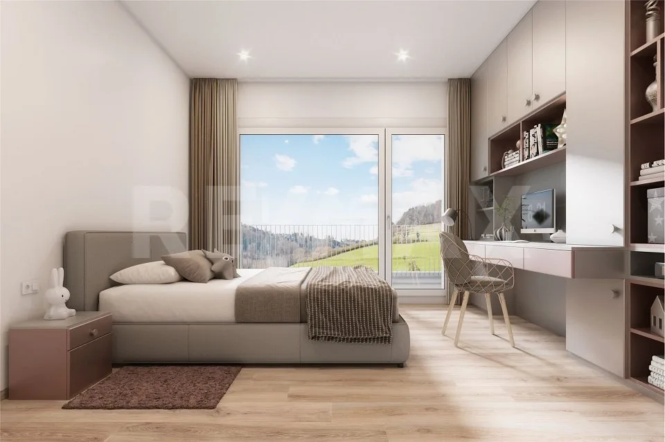 High-quality single-family homes: with a view of the green, terrace, and sustainable construction (House 8b)