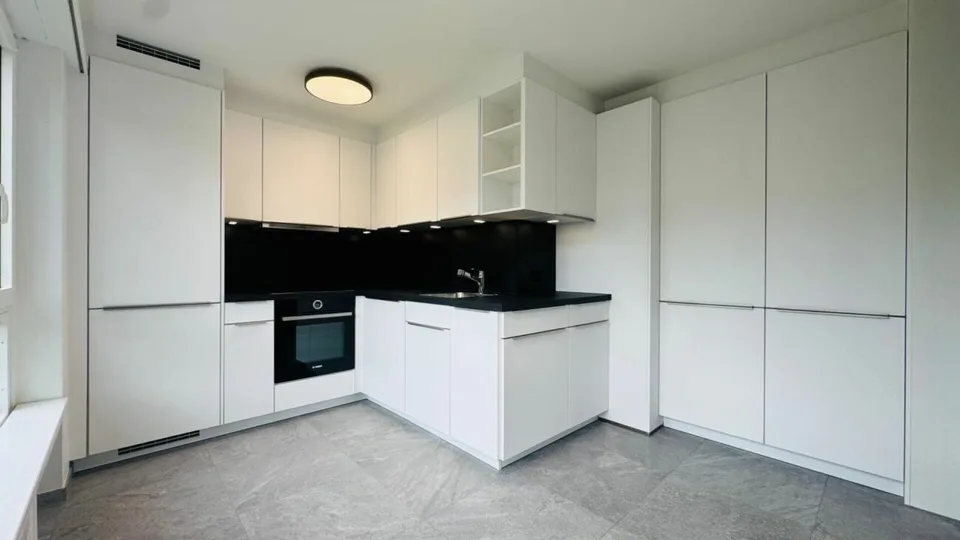 Appartamento di 2,5 locali completamente ristrutturato con stanza da hobby, balcone, soffitta, cantina, e posto auto sotterraneo