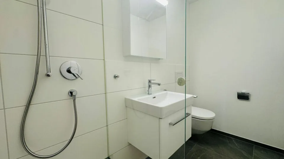 Appartamento di 2,5 locali completamente ristrutturato con stanza da hobby, balcone, soffitta, cantina, e posto auto sotterraneo