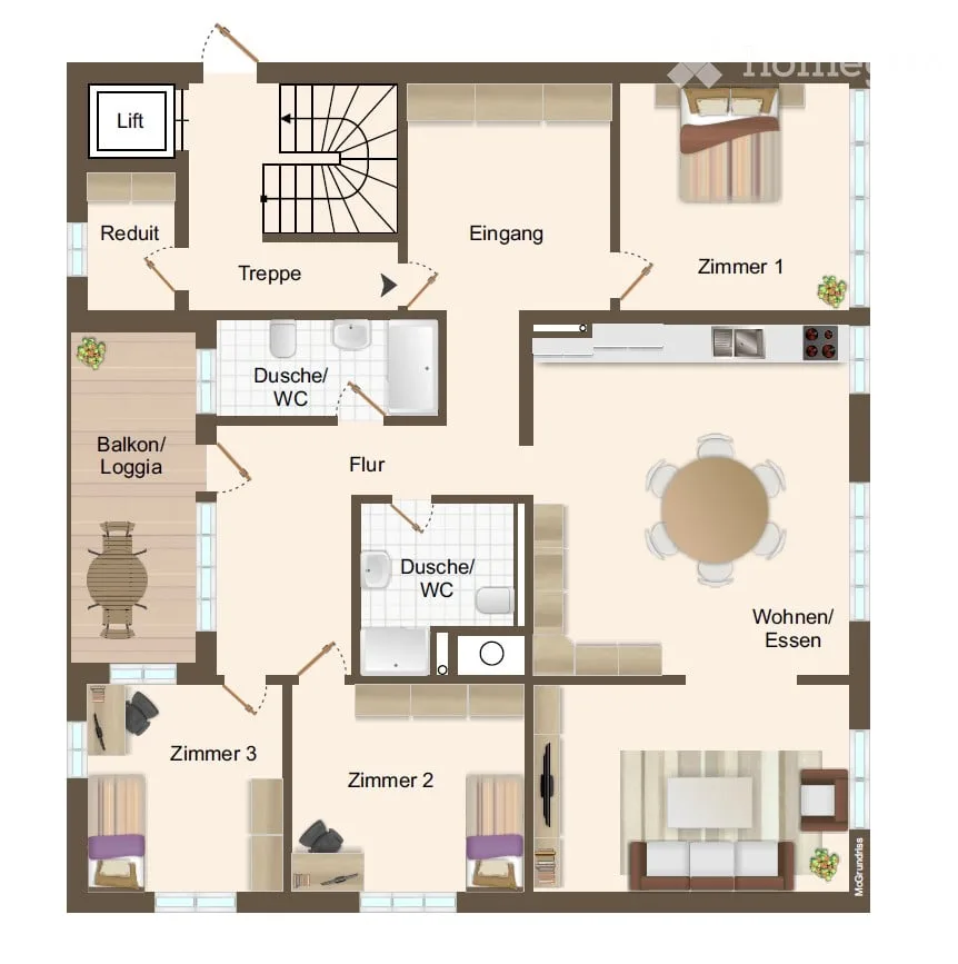Modern 4.5-room apartment in a quiet location in Möhlin