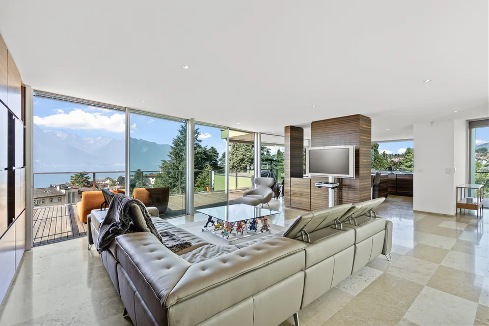 Prestige apartment in Montreux, 360-degree lake view
