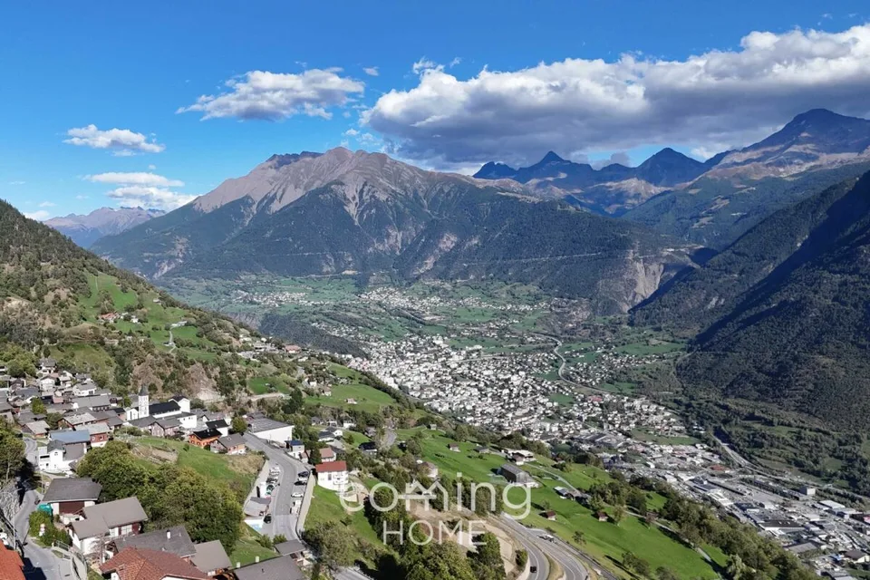 Terrain à bâtir à Mund - Zone à bâtir W2, panorama sur la vallée du Rhône, à 15 minutes de Brigue