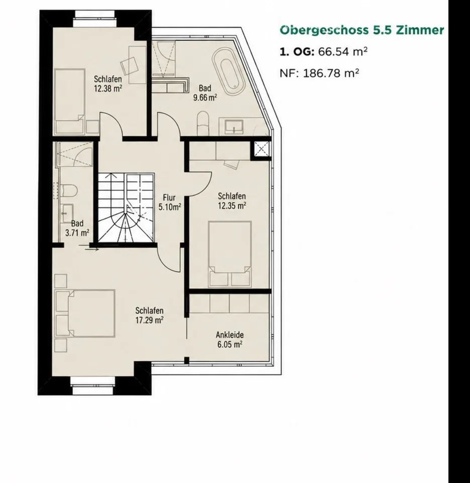 Newly built 5.5-room single-family house - within walking distance to the lake and city center