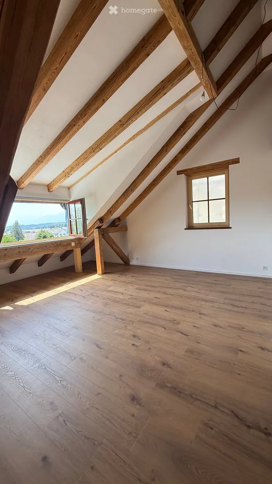 Erstbezug!         Charmante 3.5-Zimmer-Dachwohnung mit Galerie & Lift in Benken ZH