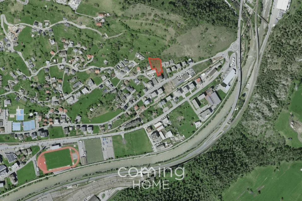Trois parcelles constructibles à Naters - exposition sud, vue sur les montagnes, zone résidentielle W2