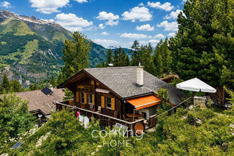 4-Zimmer-Chalet in St. Niklaus - Panoramaaussicht, Cheminée, Zweitwohnsitz möglich
