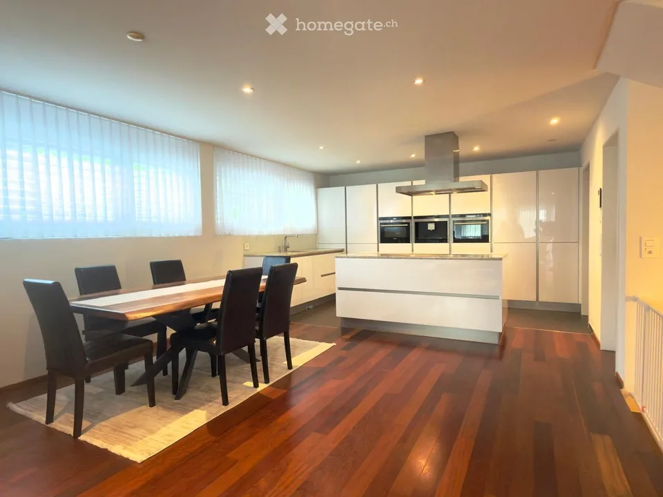 Family happiness on three floors – 5.5-room semi-detached house in Adlikon b. Regensdorf