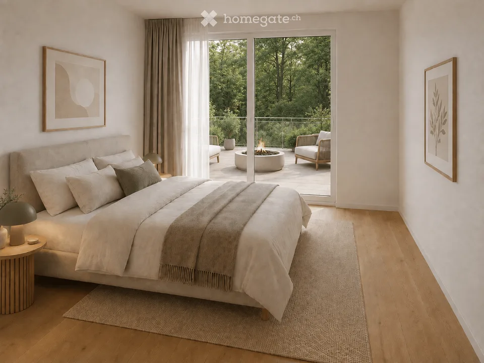 Neubau-Erstbezug: 2.5-Zimmer-Terrassenwohnung mit Weitblick