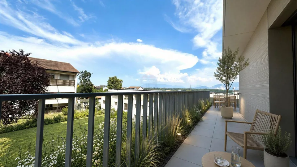CASATAX - Magnifique attique de 3 pièces avec terrasse périphérique
