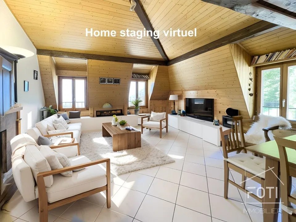 Live at the top - 3.5 rooms with breathtaking views in the heart of Morcles