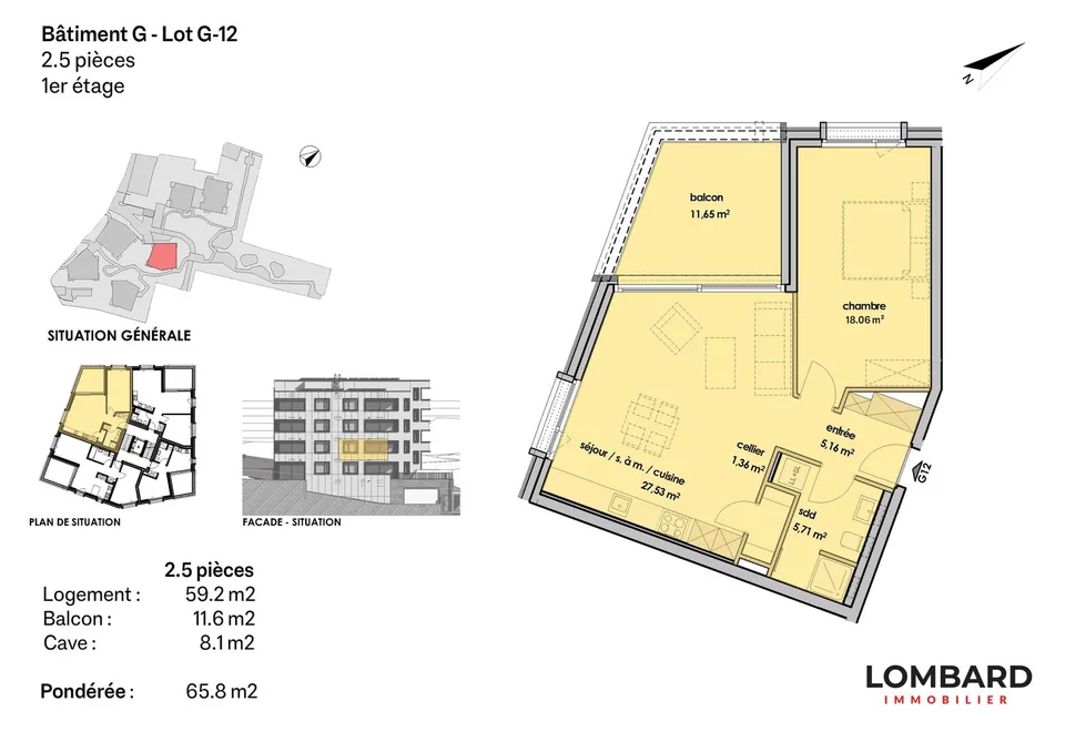 2.5-room apartment on the first floor