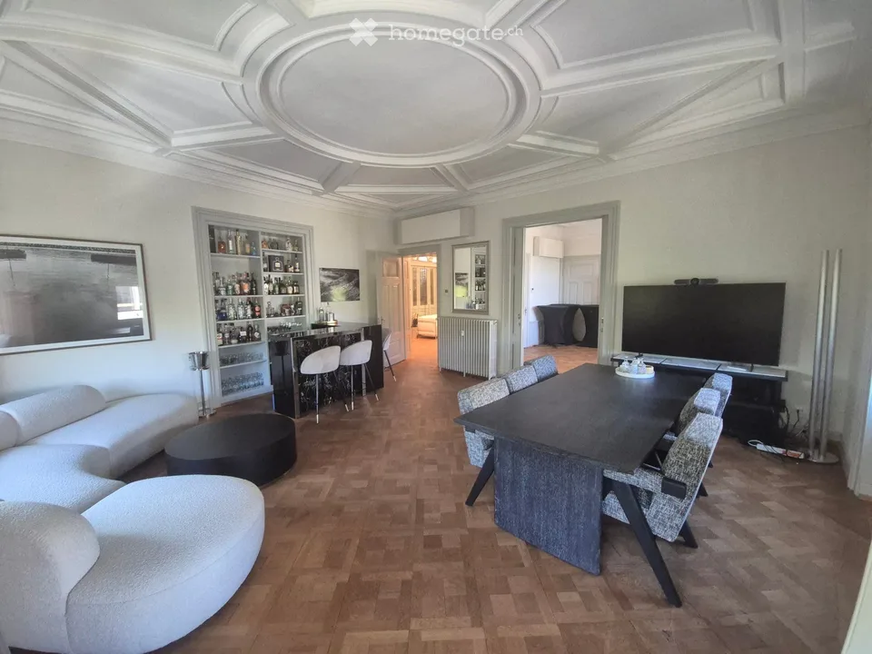 Repräsentatives Büro mit Terrasse im Weissen Schloss – Zürich Seefeld/Enge, ab sofort