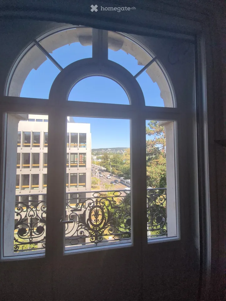Repräsentatives Büro mit Terrasse im Weissen Schloss – Zürich Seefeld/Enge, ab sofort