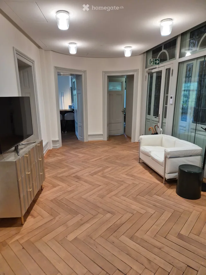 Repräsentatives Büro mit Terrasse im Weissen Schloss – Zürich Seefeld/Enge, ab sofort