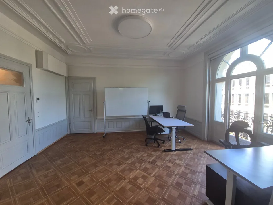 Repräsentatives Büro mit Terrasse im Weissen Schloss – Zürich Seefeld/Enge, ab sofort