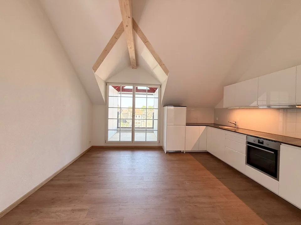 First-time rental 2-room attic apartment