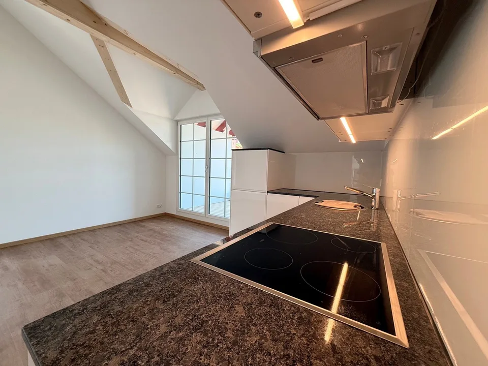 First-time rental 2-room attic apartment