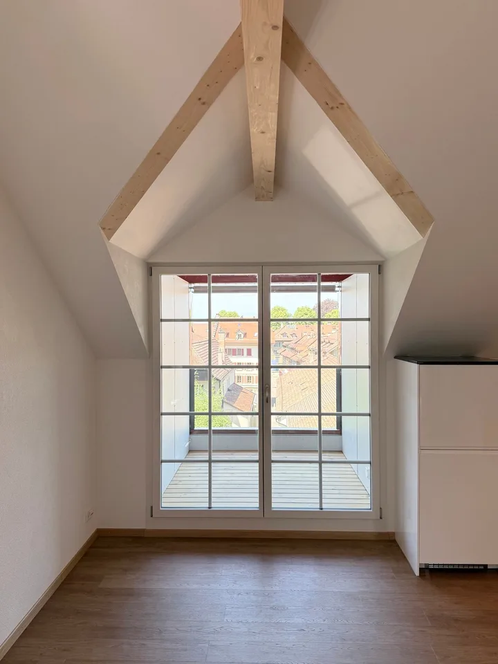 First-time rental 2-room attic apartment