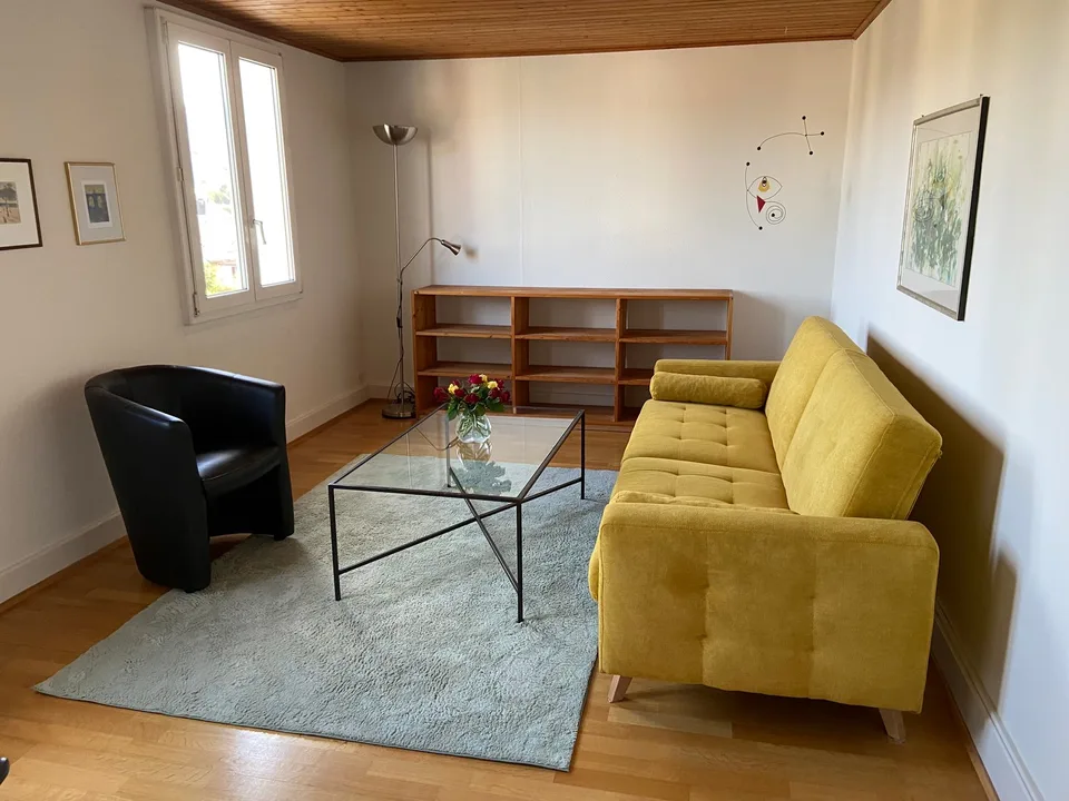Appartement mansardé de 2 pièces meublé - idéal pour les célibataires