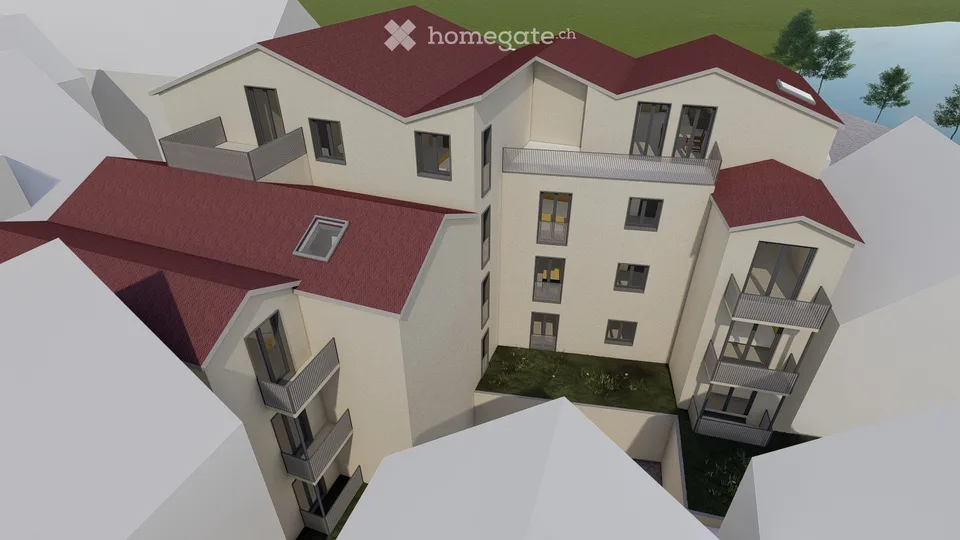Provision gratuite | Appartement neuf énergie-efficient | vie attractive à 1 heure de la frontière suisse