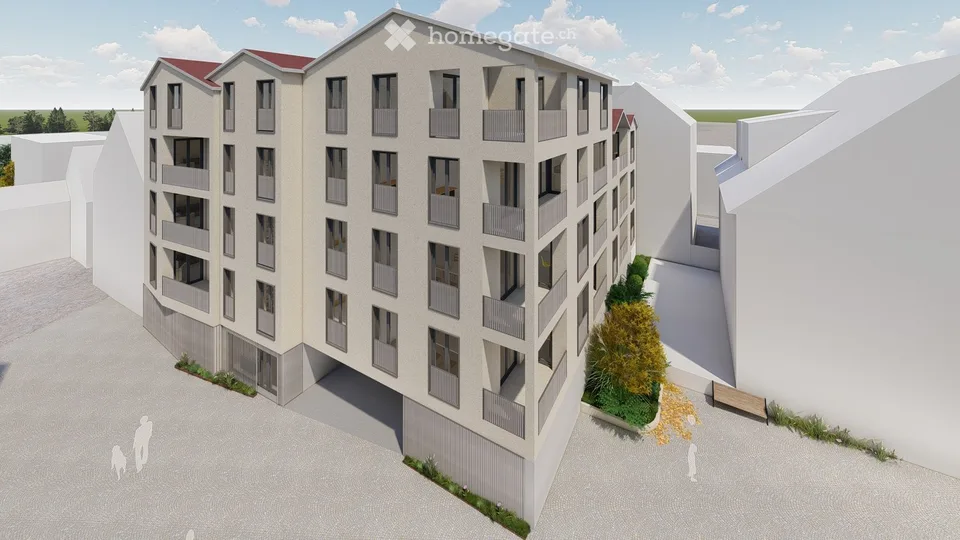 Provision gratuite | Appartement neuf énergie-efficient | vie attractive à 1 heure de la frontière suisse