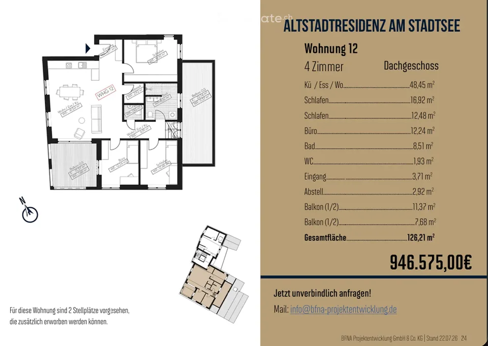 Provision gratuite | Appartement neuf énergie-efficient | vie attractive à 1 heure de la frontière suisse