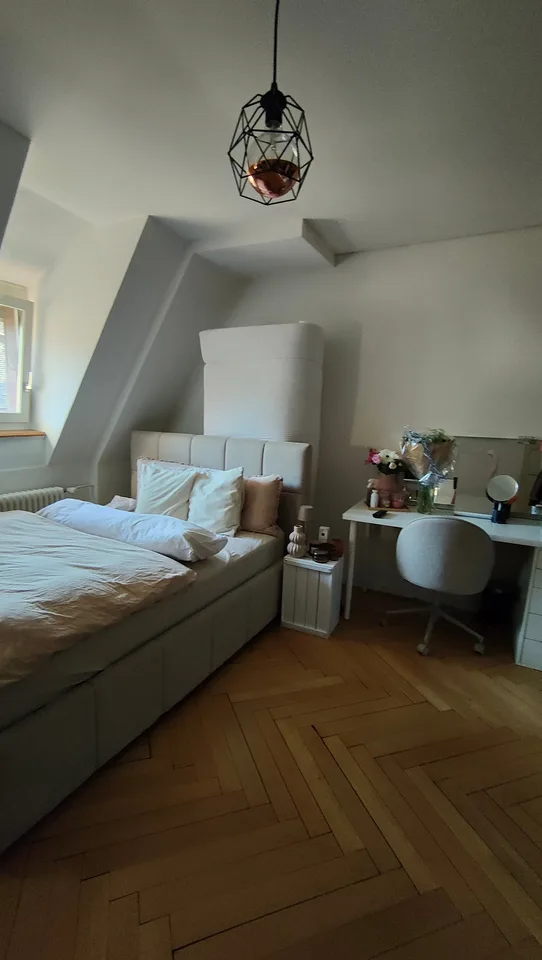 Appartement de charme de 4 pièces dans un immeuble ancien avec vue sur le lac