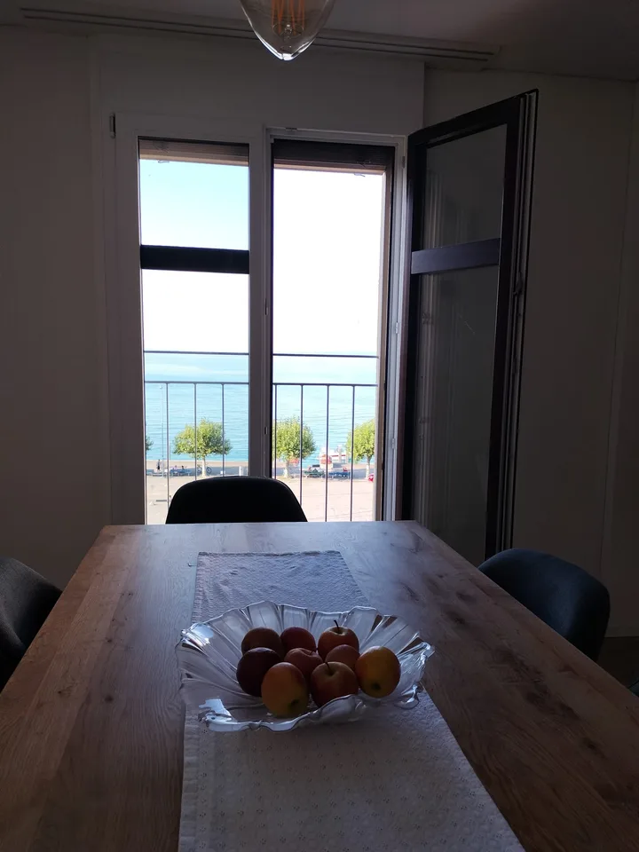 Appartement de charme de 4 pièces dans un immeuble ancien avec vue sur le lac