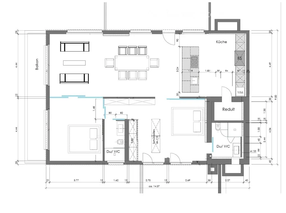 Exklusive Design 3.5-Zimmer-Loftwohnung mit Seesicht in Horgen
