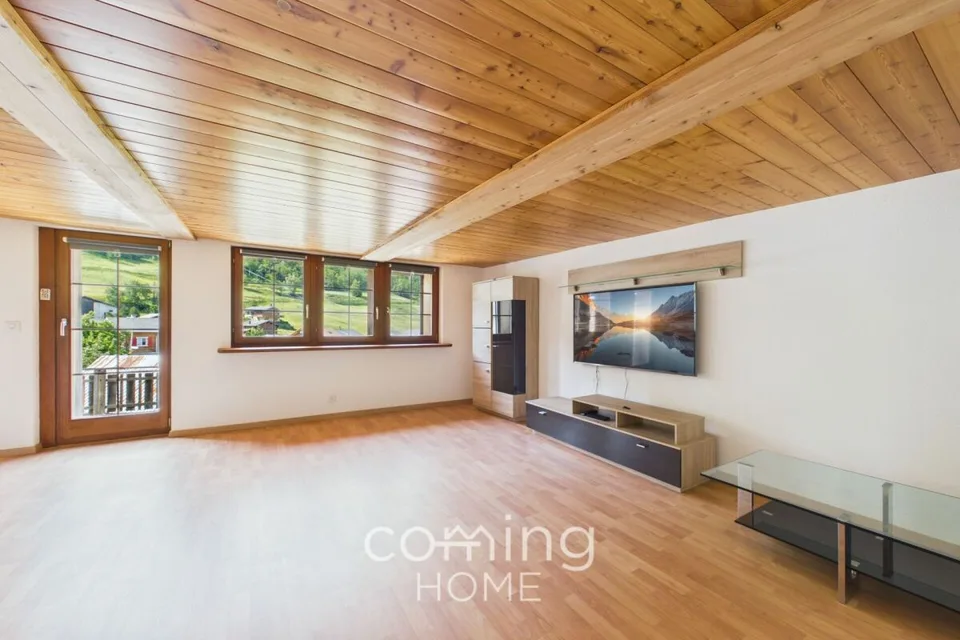 Two-family house in Unterems - chalet charm, panoramic views, flexible use