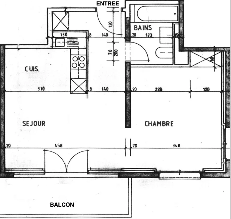 Appartement 2.5 pièces à 1min de la gare de Martigny