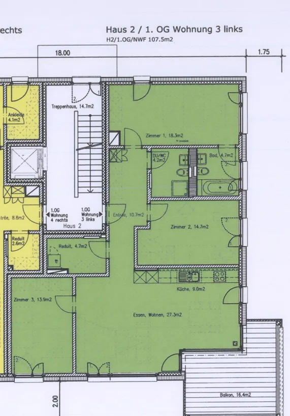 Helle 4.5-Zimmer-Wohnung mit Balkon in Bremgarten
