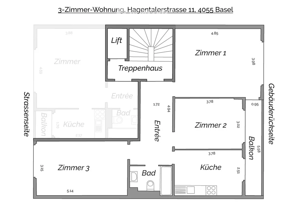 Bel appartement 3 pièces