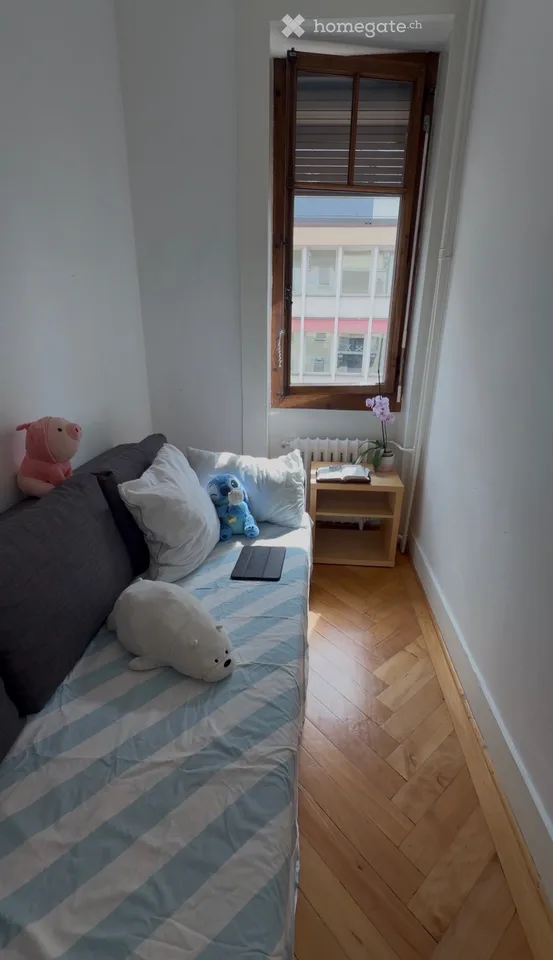 Chambre individuelle lumineuse et cosy aux Eaux-Vives