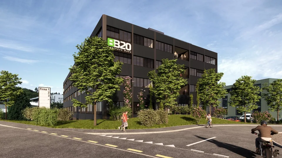 Modern office space in the "BB20 Business Base" first occupancy Q4 2026