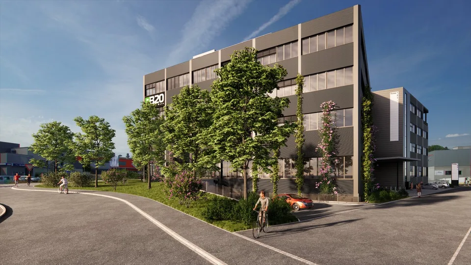 Modern office space in the "BB20 Business Base" first occupancy Q4 2026
