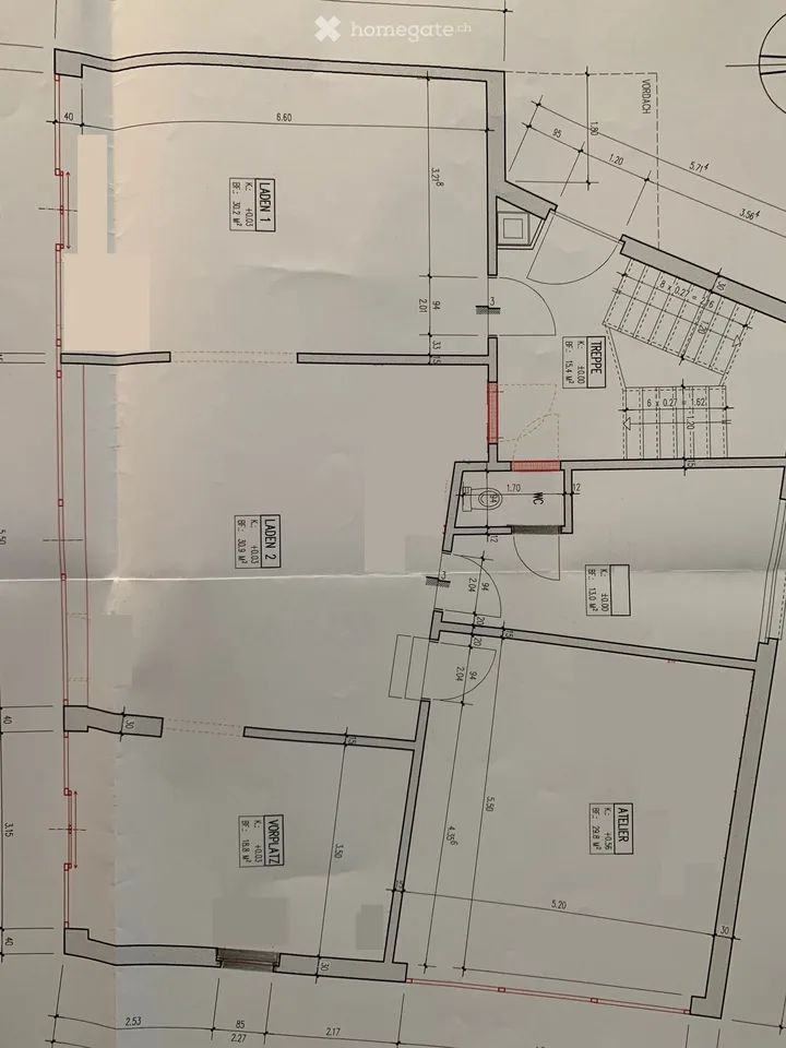 Espace commercial attractif dans un emplacement central à Lenzburg avec stockage au sous-sol