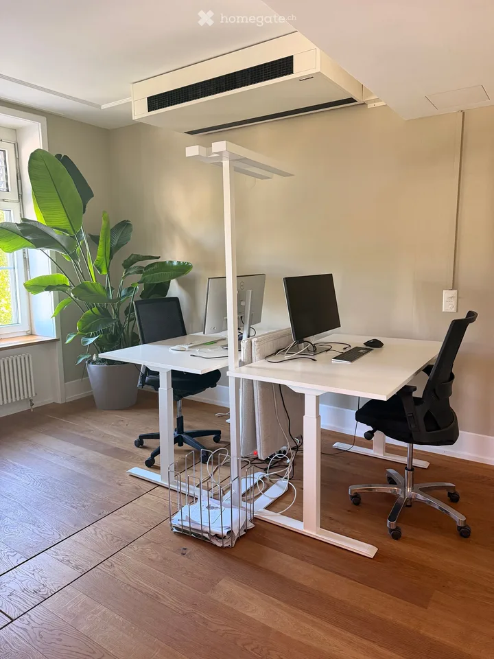 Modernes Büro mit Sicht auf den Sechseläutenplatz – sofort verfügbar