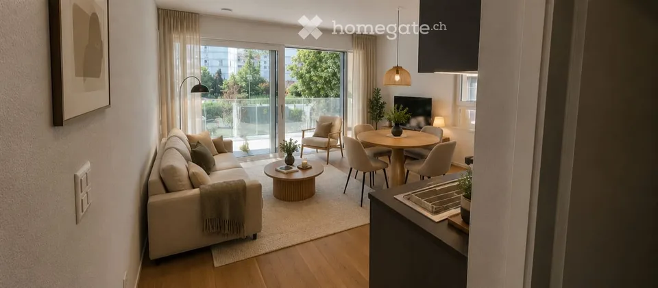 Appartement neuf de 3.5 pièces avec balcon à Sion