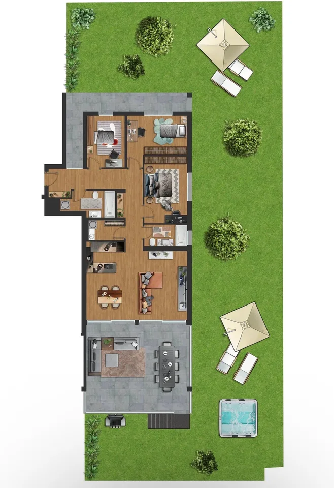 3763 ULTIMO - APARTMENT WITH GARDEN 4.5 ROOMS IN QUIET AREA