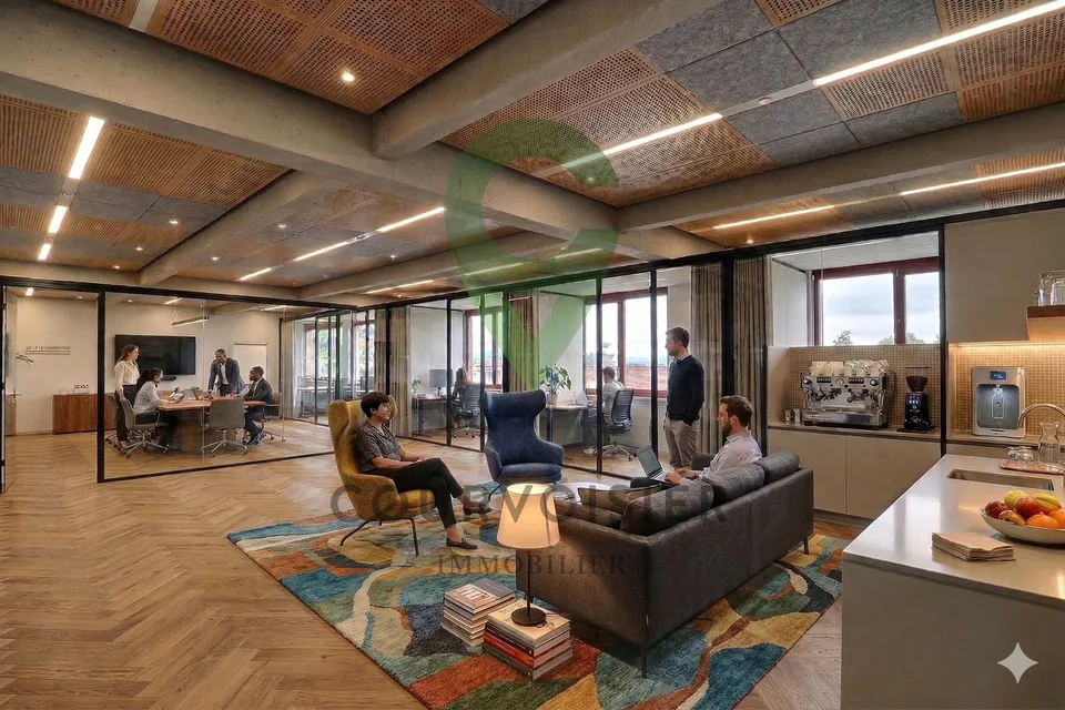 Espace lumineux, modulable et parfait pour un espace de co-working