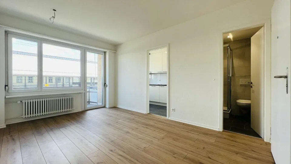 Neuwertige 2,5-Zimmerwohnung mit Balkon und Keller direkt am Bahnhof (1053)