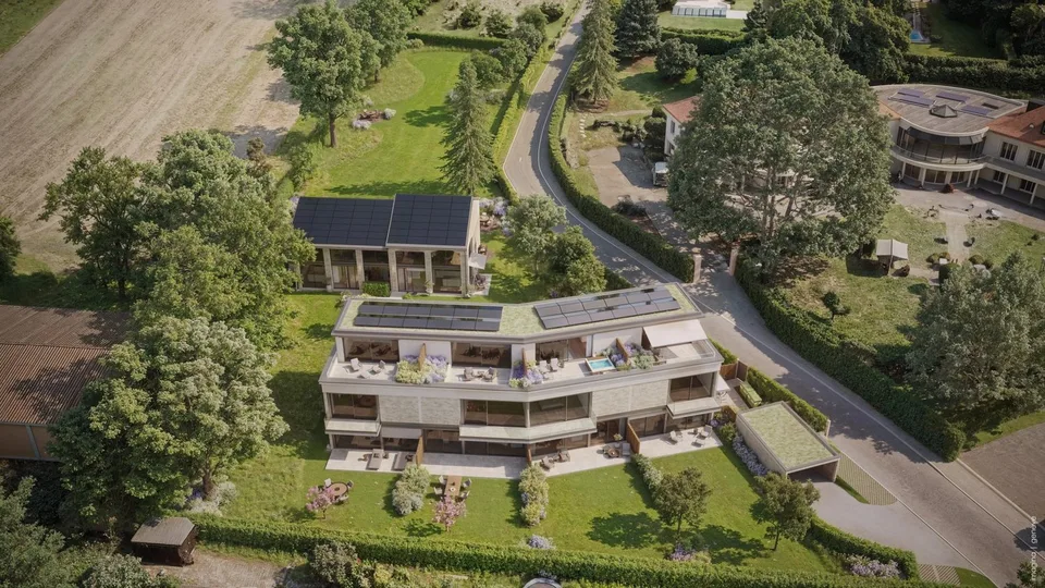 Exceptional contemporary villa with large garden in the heart of Anières