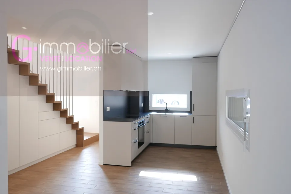 A louer Duplex 2,5 pièces neuf de 86m2 avec jardin privatif de 75m2