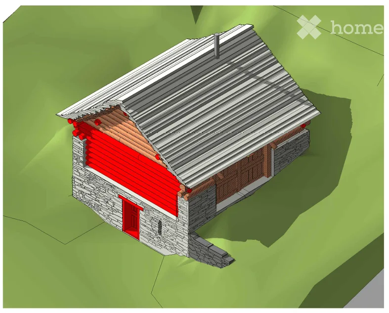 Historic Rustic Cabin in Dangio, Ticino – Includes Approved Architecture Project