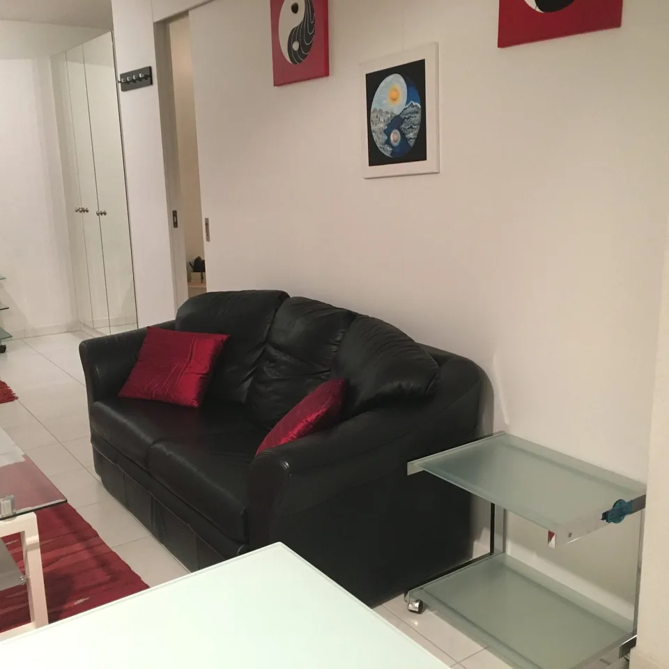 Furnished 2.5-room apartment - balcony, private laundry room, elevator - in Buchs Zürich