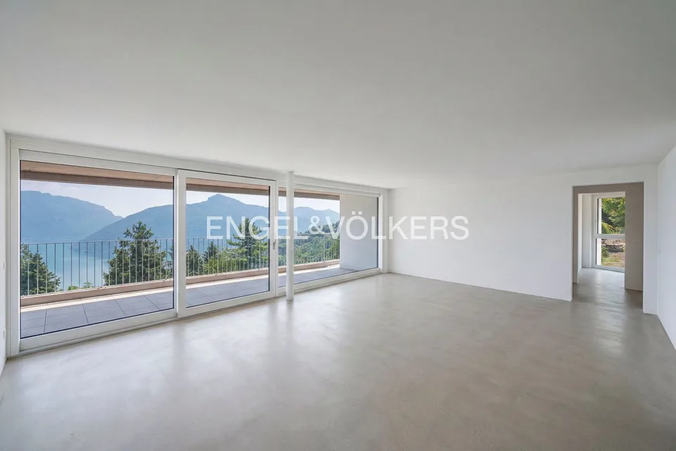 Modernes Apartment mit bezauberndem Seeblick in Carona