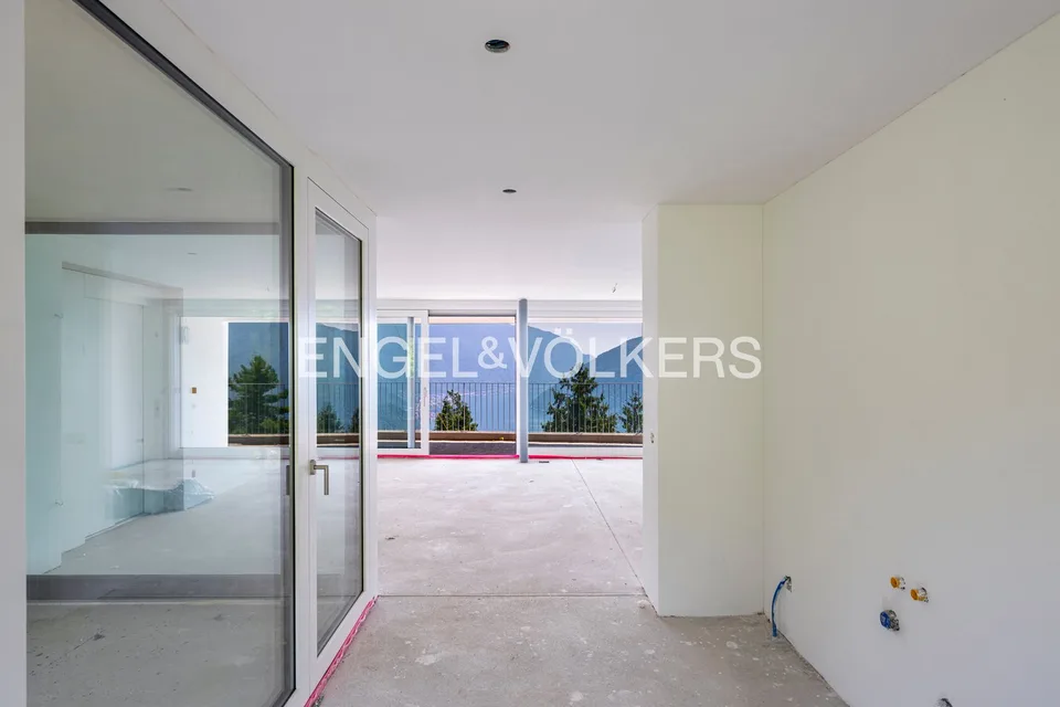 Modernes Apartment mit bezauberndem Seeblick in Carona
